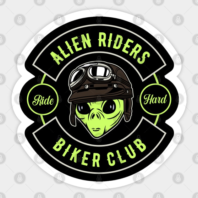 ALIEN RIDER CARTOON Sticker by beanbeardy